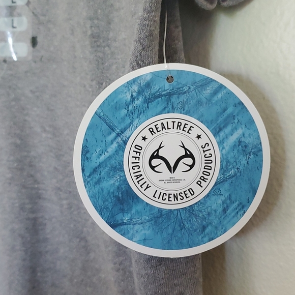 Delta RealTree Gray Graphic Fish Short Sleeve T-Shirt L - Picture 4 of 9